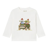 MAYORAL shirt girocollo tinta unita con stampa in contrasto Bianco per Neonato 2034 BIANCO MAYORAL 
