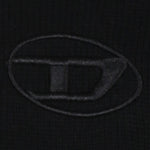 DIESEL maglia tinta unita girocollo con logo Nero per Bambina J02084 NERO DIESEL 