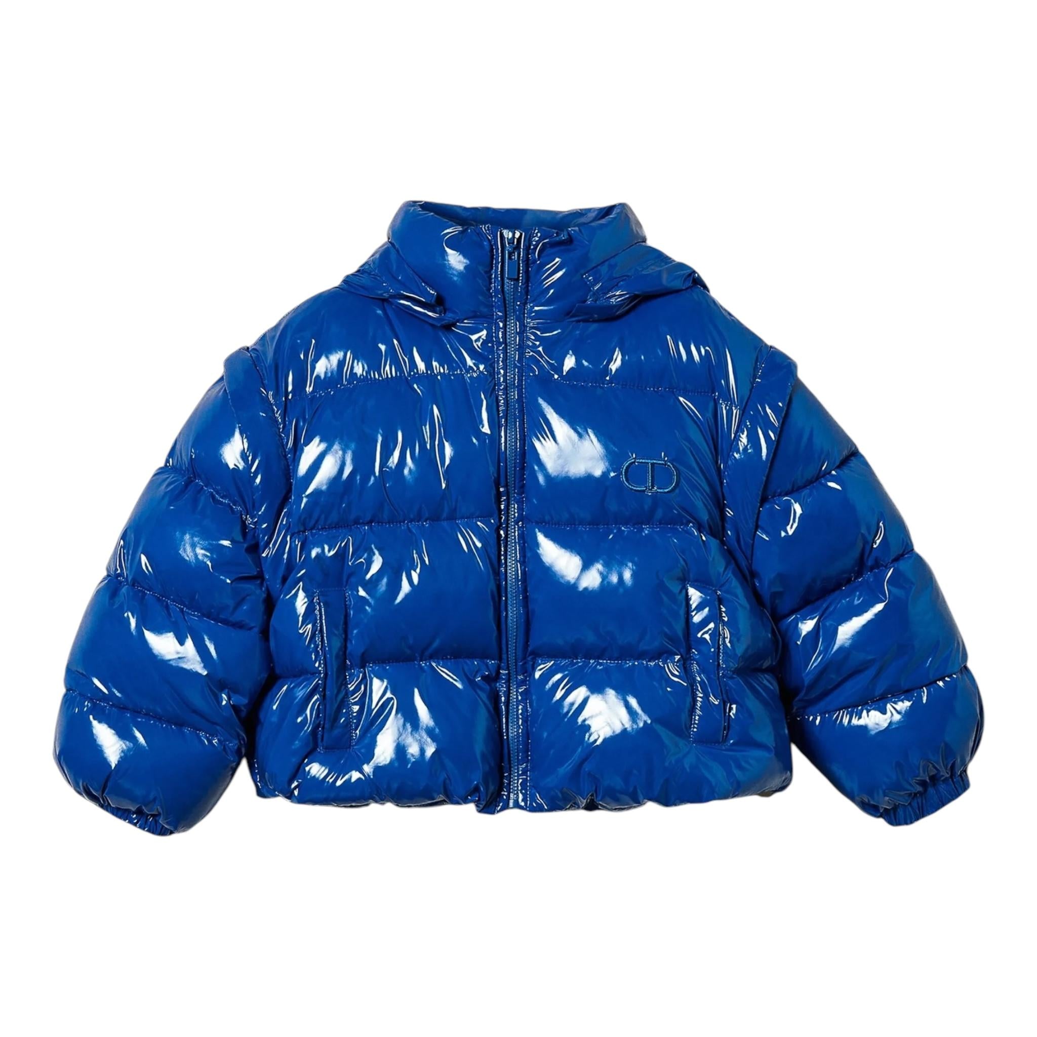 TWINSET giubbino tinta unita cn cappuccio Cobalto per Bambina 242GJ2160 COBALTO TWINSET 