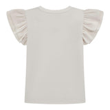 Guess T-Shirt Tinta Unita con Tulle per Bambina K5RI22K6YW4XJ BIANCO GUESS 