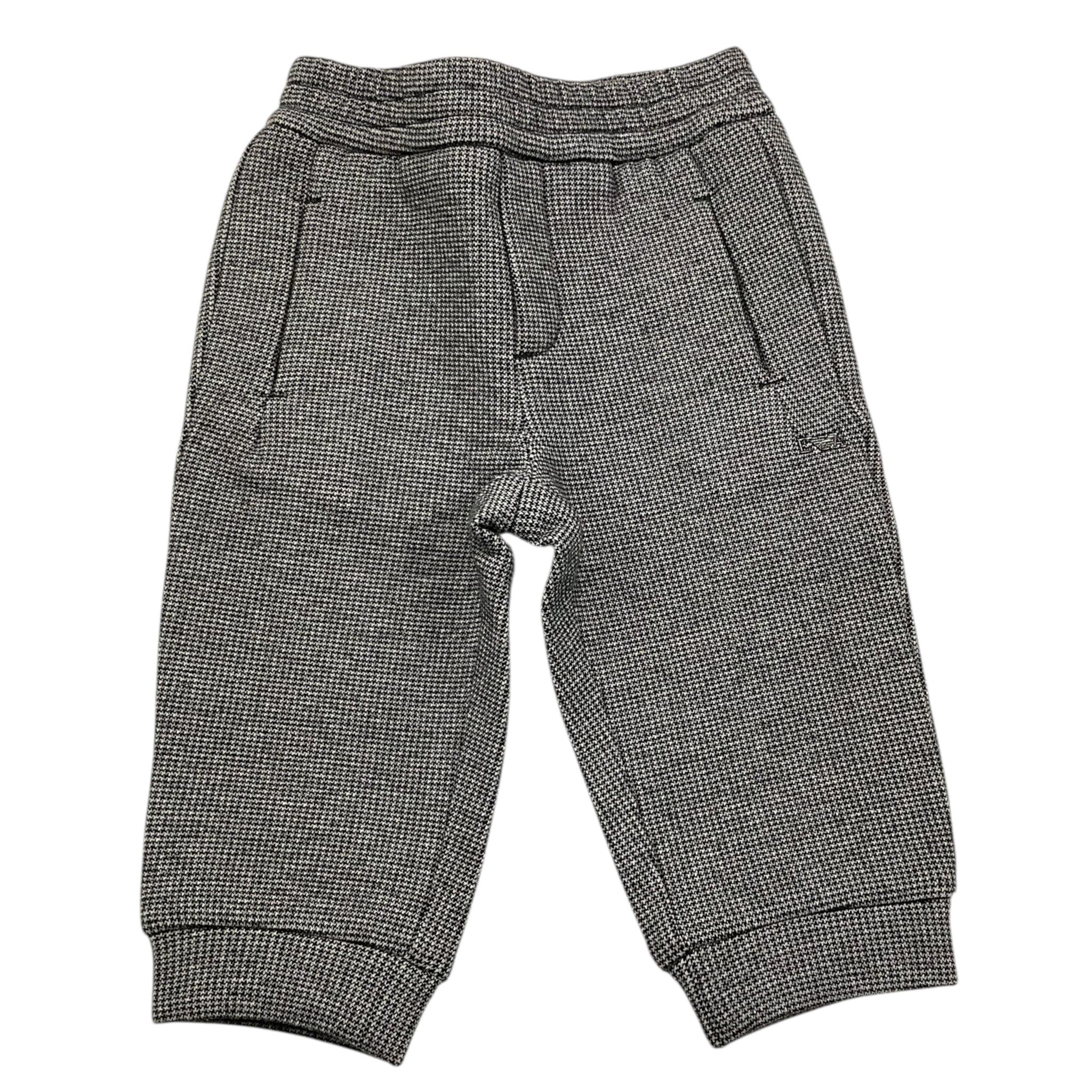 EMPORIO ARMANI pantalone microfantasia con elastico in vita Grigio per Neonato 6KHPJC GRIGIO EMPORIO ARMANI 