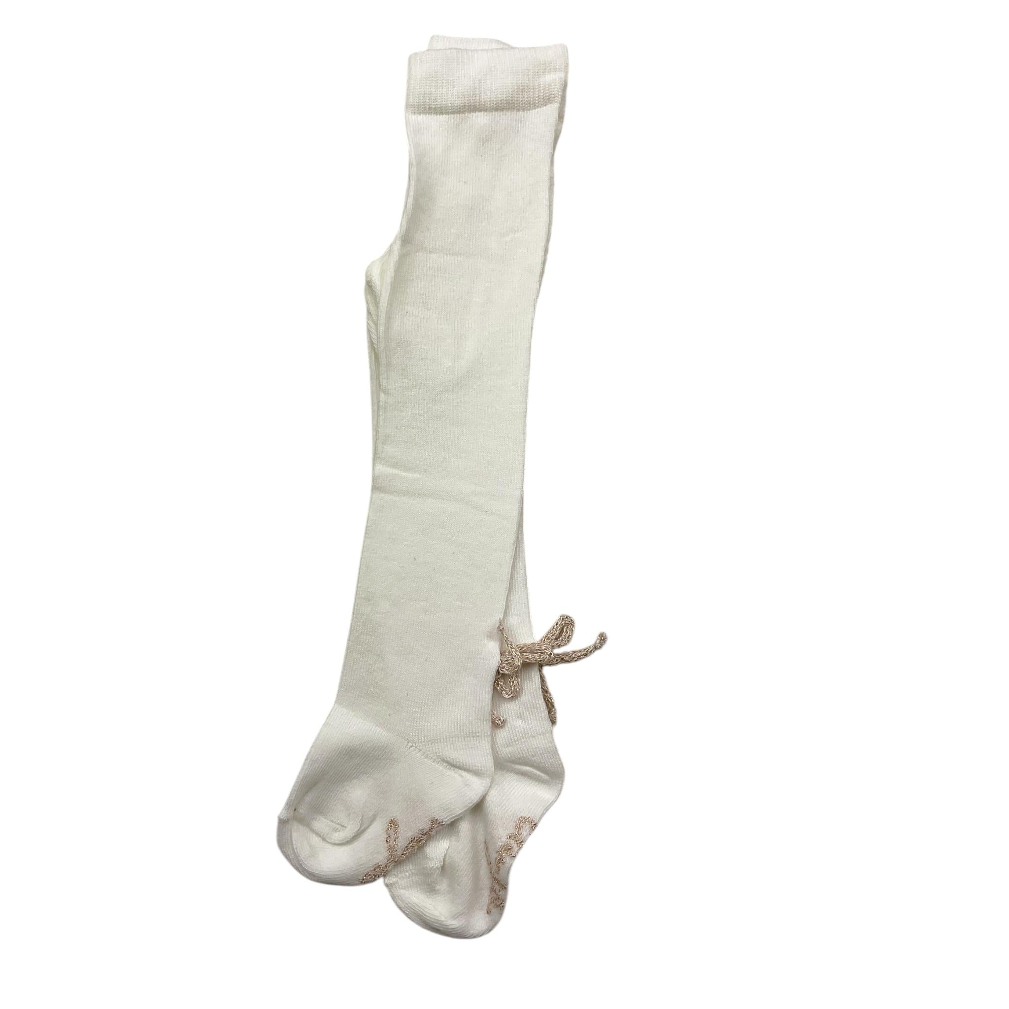 LIU JO calze tinta unita con stampa Bianco per Neonata HF3082 BIANCO LIU JO 