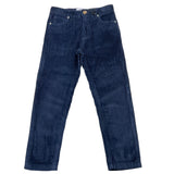 TRUSSARDI pantalone tinta unita in velluto Blu per Bambino TBA25153 BLU TRUSSARDI 
