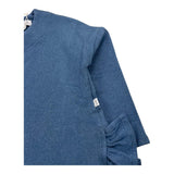 MAGIL maglia girocollo tinta unita cn rouches Blu per Bambina GN21095 BLU MAGIL 