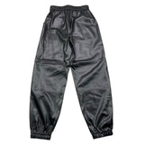 LIU JO pantalone in ecopelle tinta unita con elastico in vita Nero per Bambina GF4056XX NERO LIU JO 