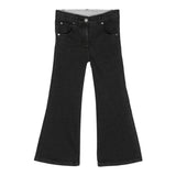 STELLA McCARTNEY jeans tinta unita con modello zampa Nero per Bambina TV6D40 NERO STELLA McCARTNEY 