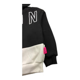 ICON felpa chiusa con cappuccio bicolore Nero per Bambina IGSW00366 NERO ICON 