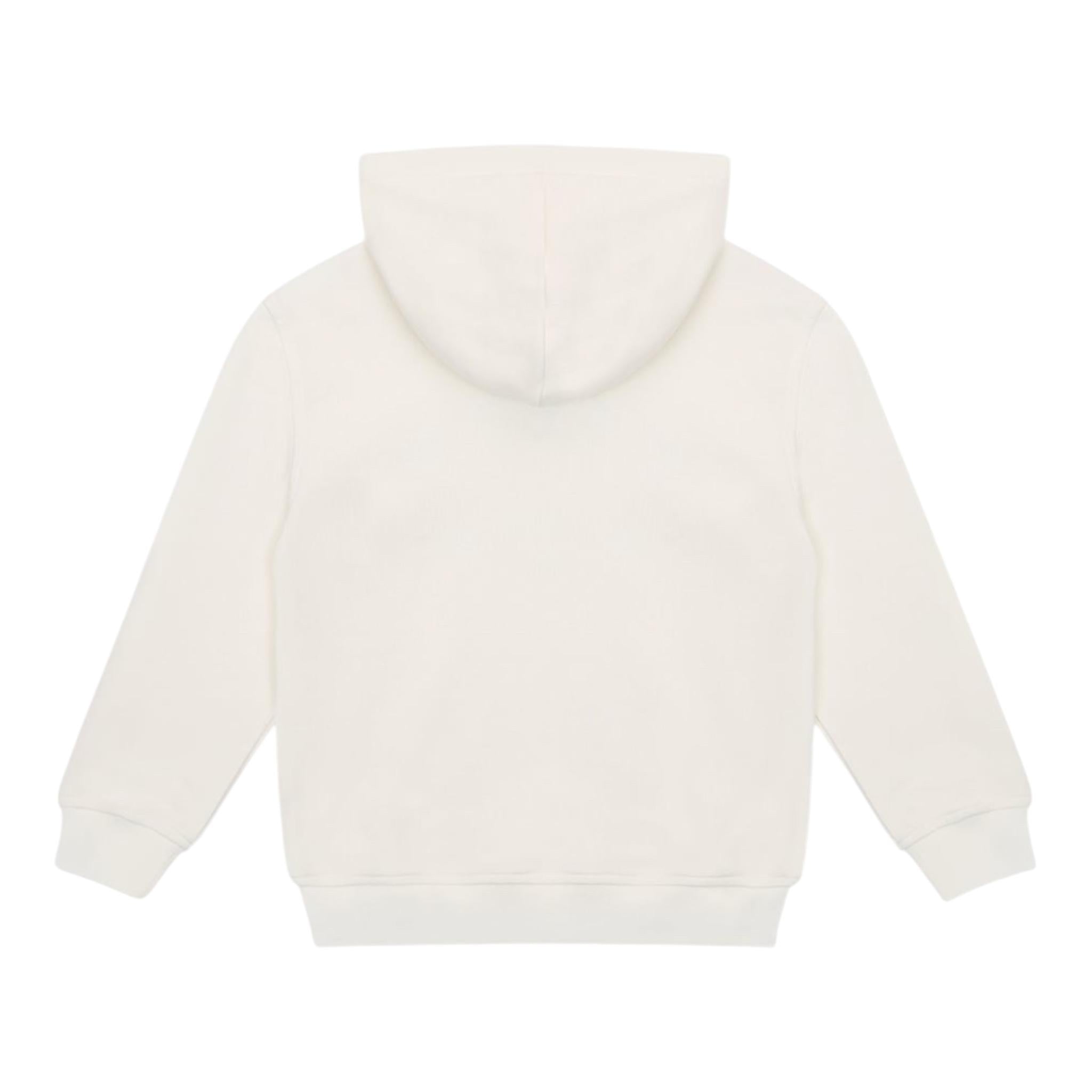 ICEBERG felpa chiusa con cappuccio tinta unita con stampa logo Panna per Bambina MFICE5336JX PANNA ICEBERG 