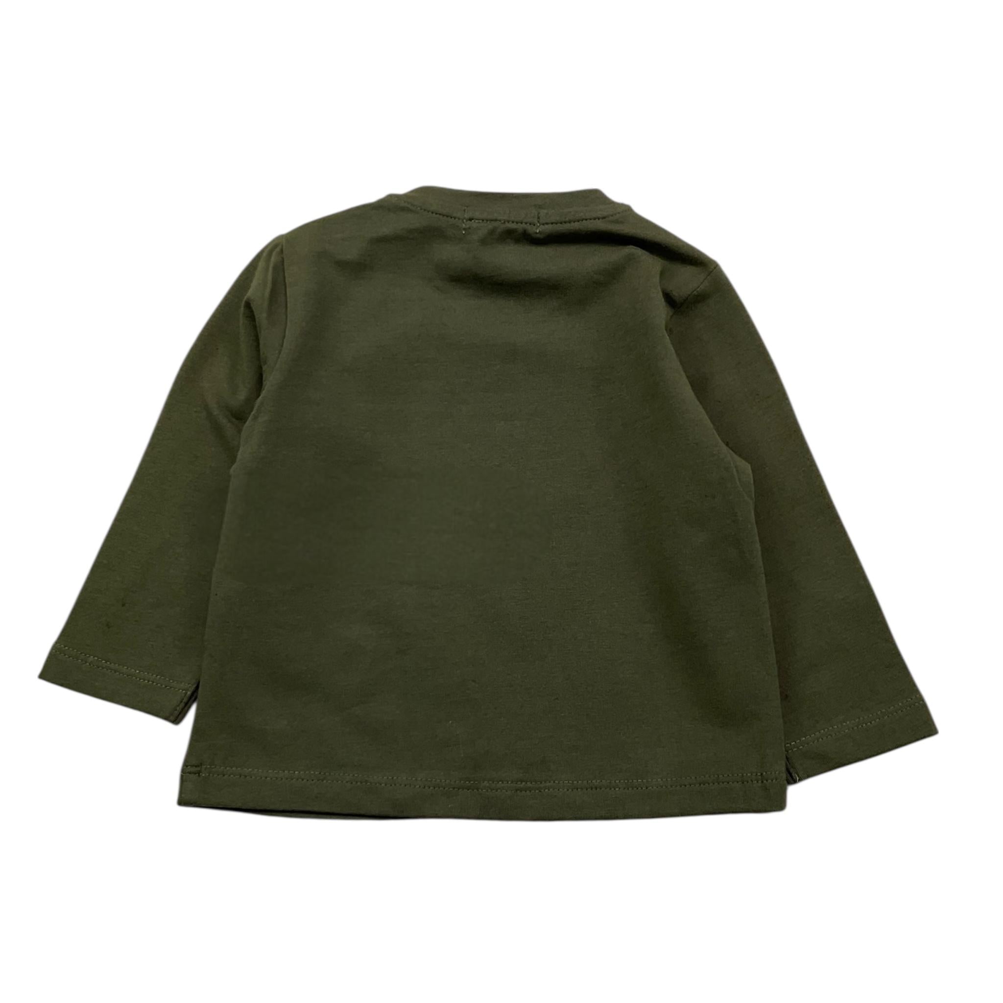 Y-CLU shirt girocollo tinta unita con taschino Verde per Neonato BYN10738 VERDE Y-CLU 