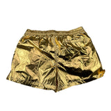Minimal Solid Color Costume With Gold Elastic Waist For Boys