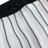 Liu Jo Pantalone Tinta Unita con Fantasia A Righe per Bambina GA5071 BIANCO LIU JO 