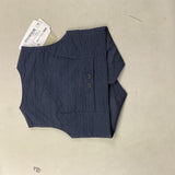 Lalalu' Solid Color Vest with Blue Buttons for Newborns
