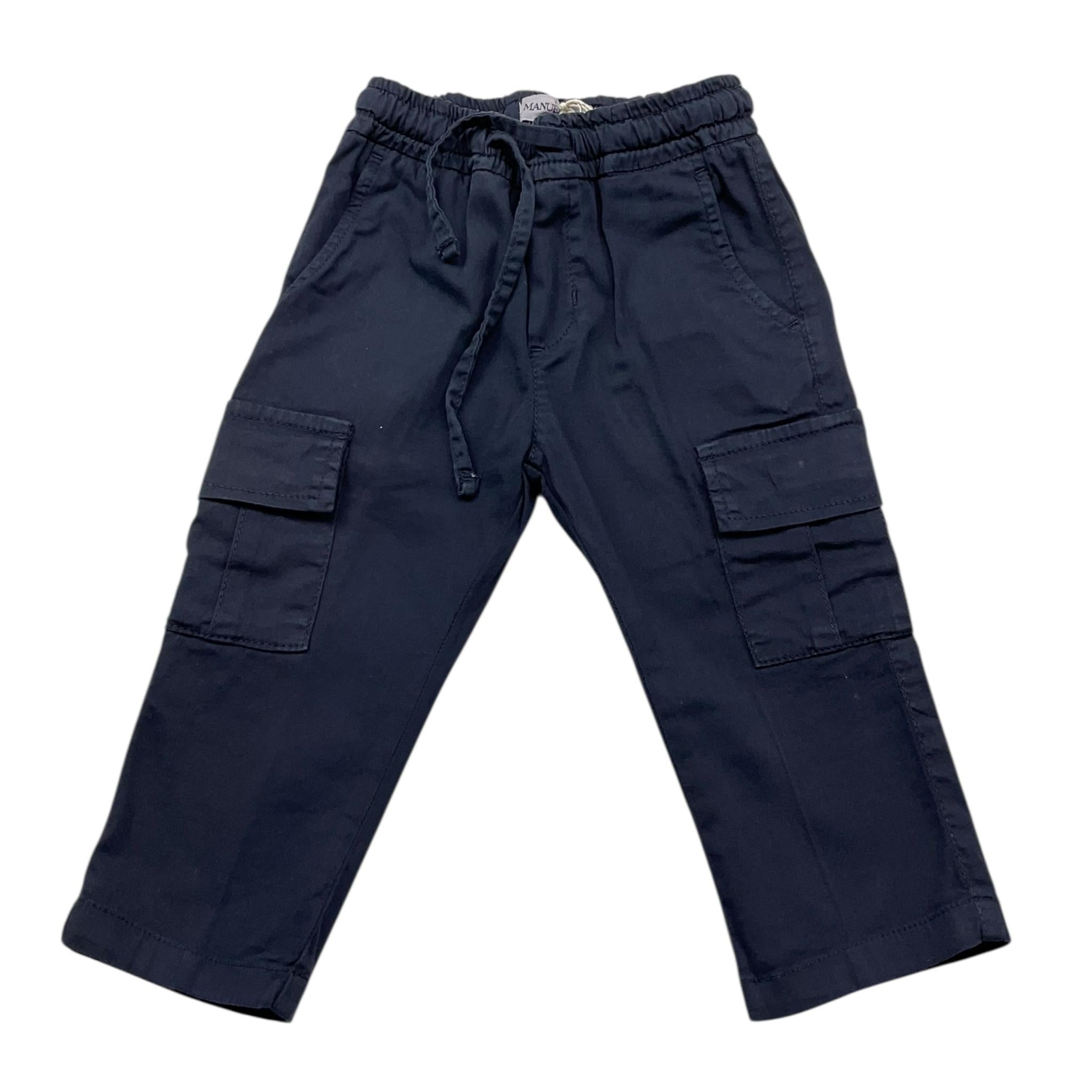 Manuel Ritz Pantalone Tinta Unita con Elastico In Vita per Neonato MR3013N BLU MANUEL RITZ 