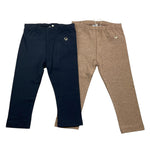 MAYORAL set 2 leggins bicolore Blu/beige per Neonata 70255 BLU/BEIGE MAYORAL 