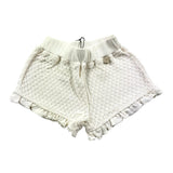 Bamboom+Babies Plain Knitted Shorts With Elastic Waist Cream For Girls