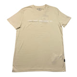 Dan John Solid Color Crew Neck Printed T-Shirt Beige For Boys