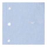 Emporio Armani Camicia Tinta Unita con Manica Lunga E Microfantasia per Neonato 3D4CJDN AZZURRO EMPORIO ARMANI 