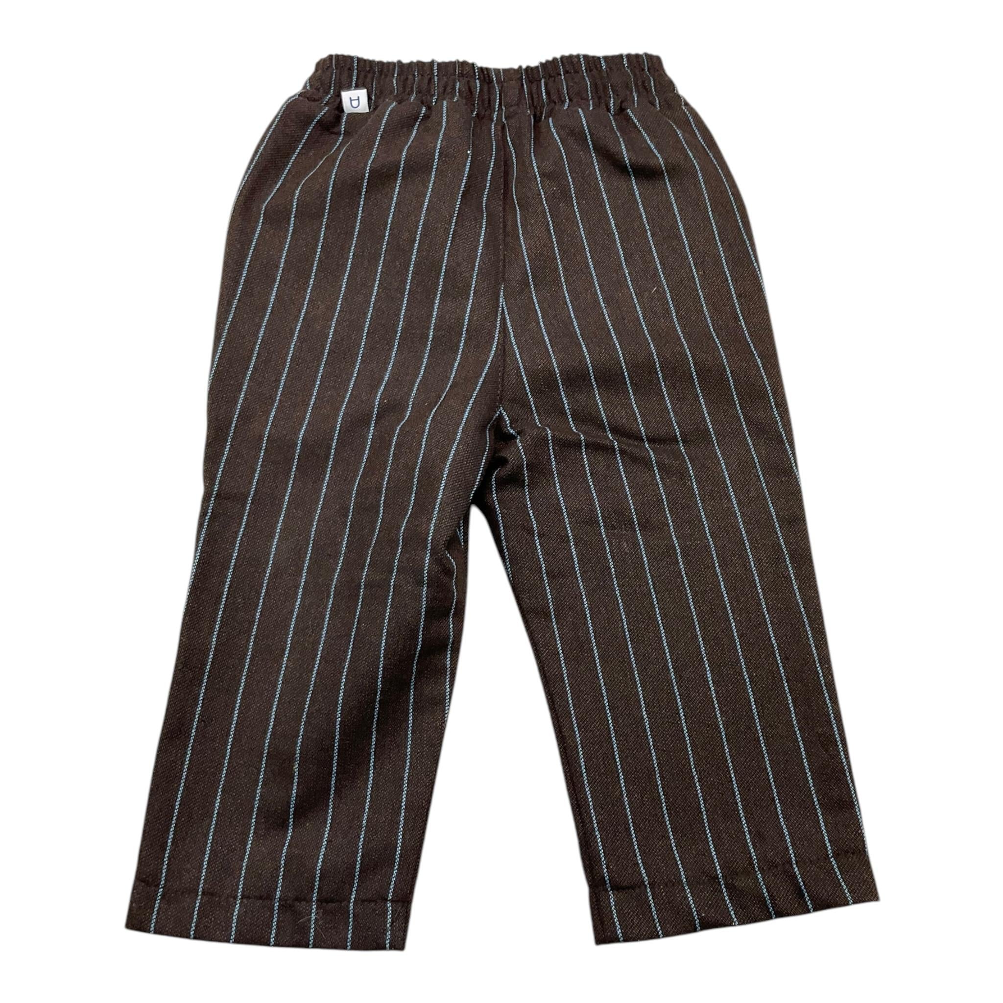 AMBARABA' pantalone tinta unita con elastico in vita Marrone per Neonato FM38175 MARRONE AMBARABA' 
