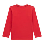 Guess Shirt Girocollo Tinta Unita con Stampa per Neonato N841I24K8HM0 ROSSO GUESS 