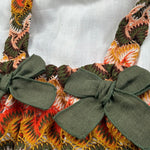 La Stupenderia Completo 2 Pezzi Body-Salopette Bicolore per Neonata TBCT58 BIANCO LA STUPENDERIA 