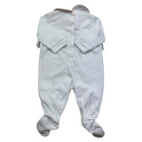 Isabel & Martinez Tutina Manica Lunga Tinta Unita con Ricami per Neonata IM25N435 BIANCO ISABEL & MARTINEZ 