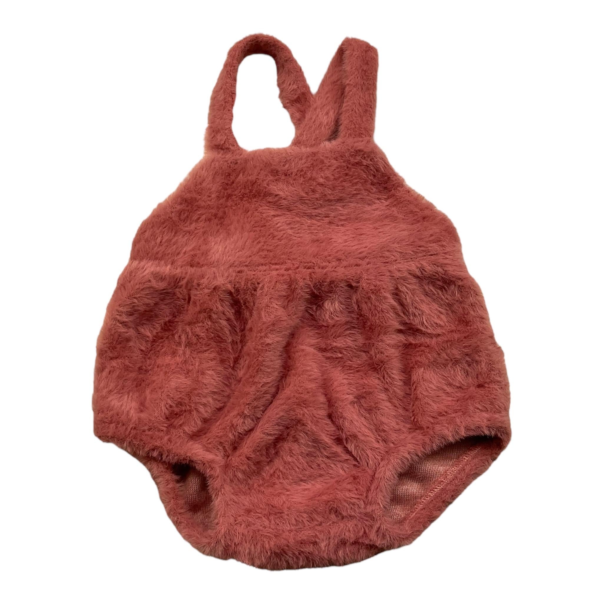 CAFFE' D'ORZO salopette tinta unita  Rosa per Neonata ZVA012 ROSA CAFFE' D'ORZO 