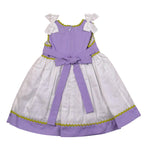 Ilfarobimbi Abito Bicolore Giromanica per Neonata IFN50570 BIANCO/LILLA ILFAROBIMBI 