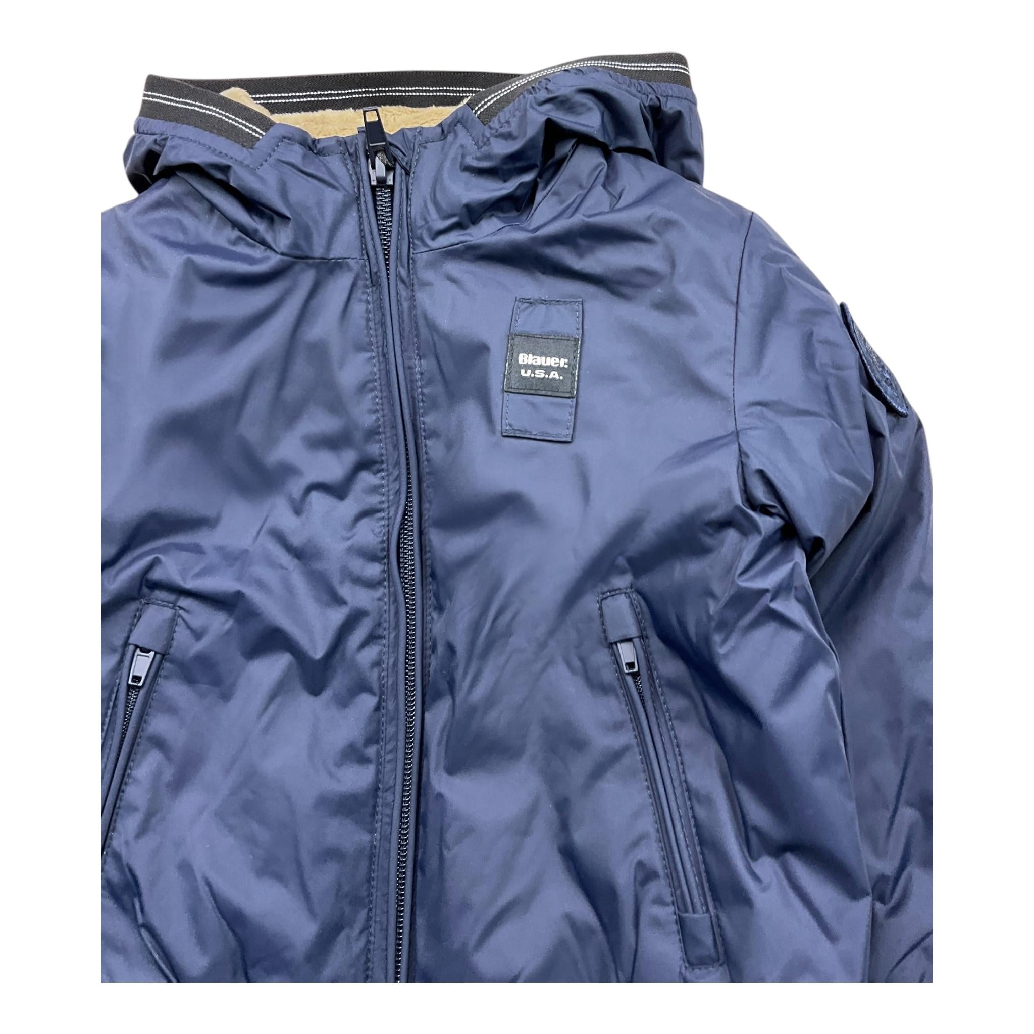 BLAUER giubbino tinta unita con zip e cappuccio Blu per Neonato BR217958 BLU BLAUER 