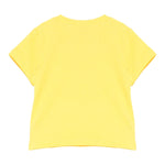 Moschino T-Shirt Girocollo Tinta Unita con Stampa per Neonato MUM04CLO GIALLO MOSCHINO 