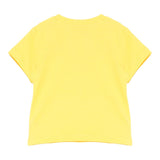 Moschino T-Shirt Girocollo Tinta Unita con Stampa per Neonato MUM04CLO GIALLO MOSCHINO 