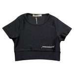 Hinnominate T-Shirt Girocollo Tinta Unita con Logo per Bambina 3646MY00064 NERO HINNOMINATE 