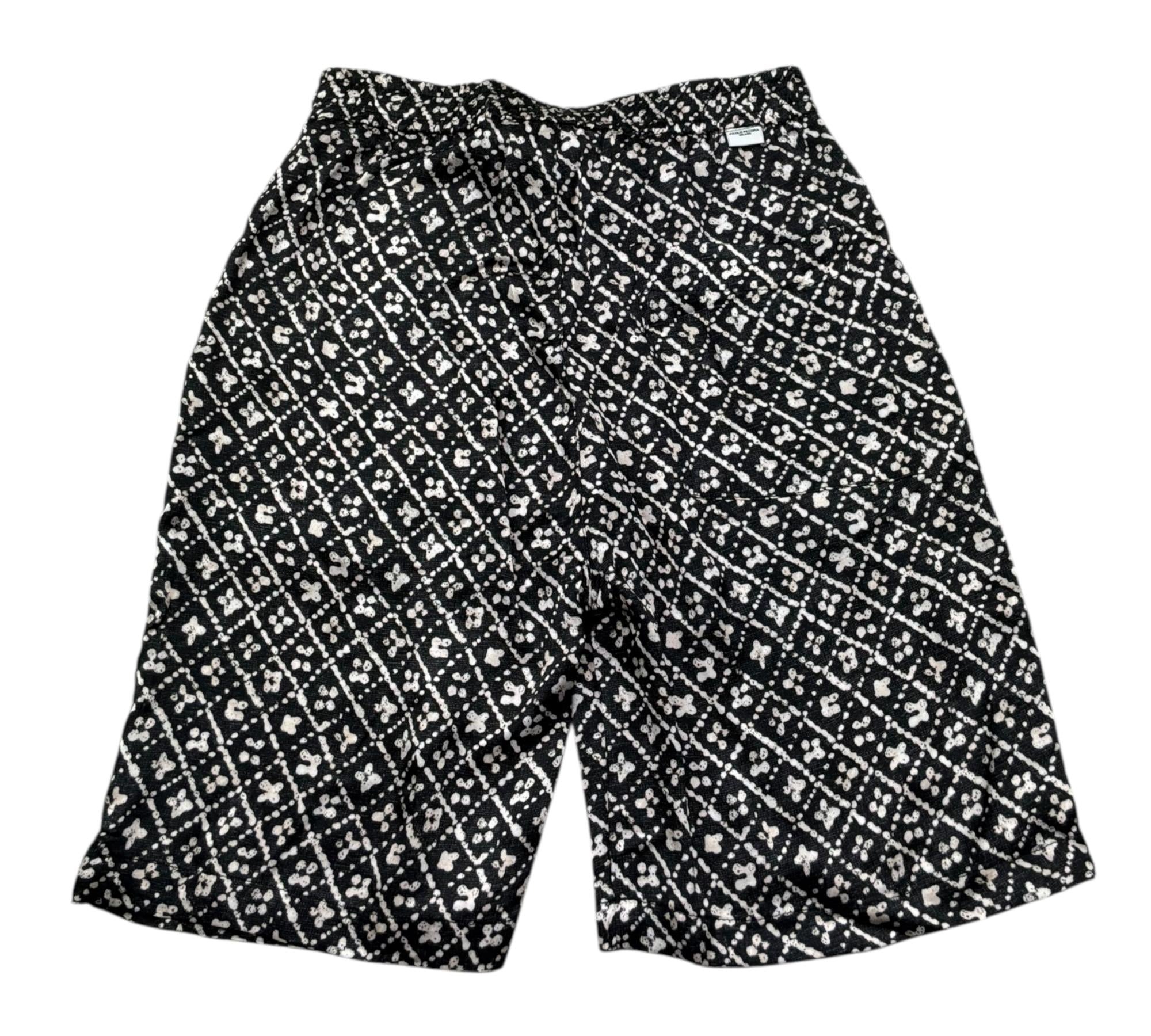 Paolo Pecora Bermuda Tinta Unita Stampa Fantasia per Bambino PP4293 NERO PAOLO PECORA 