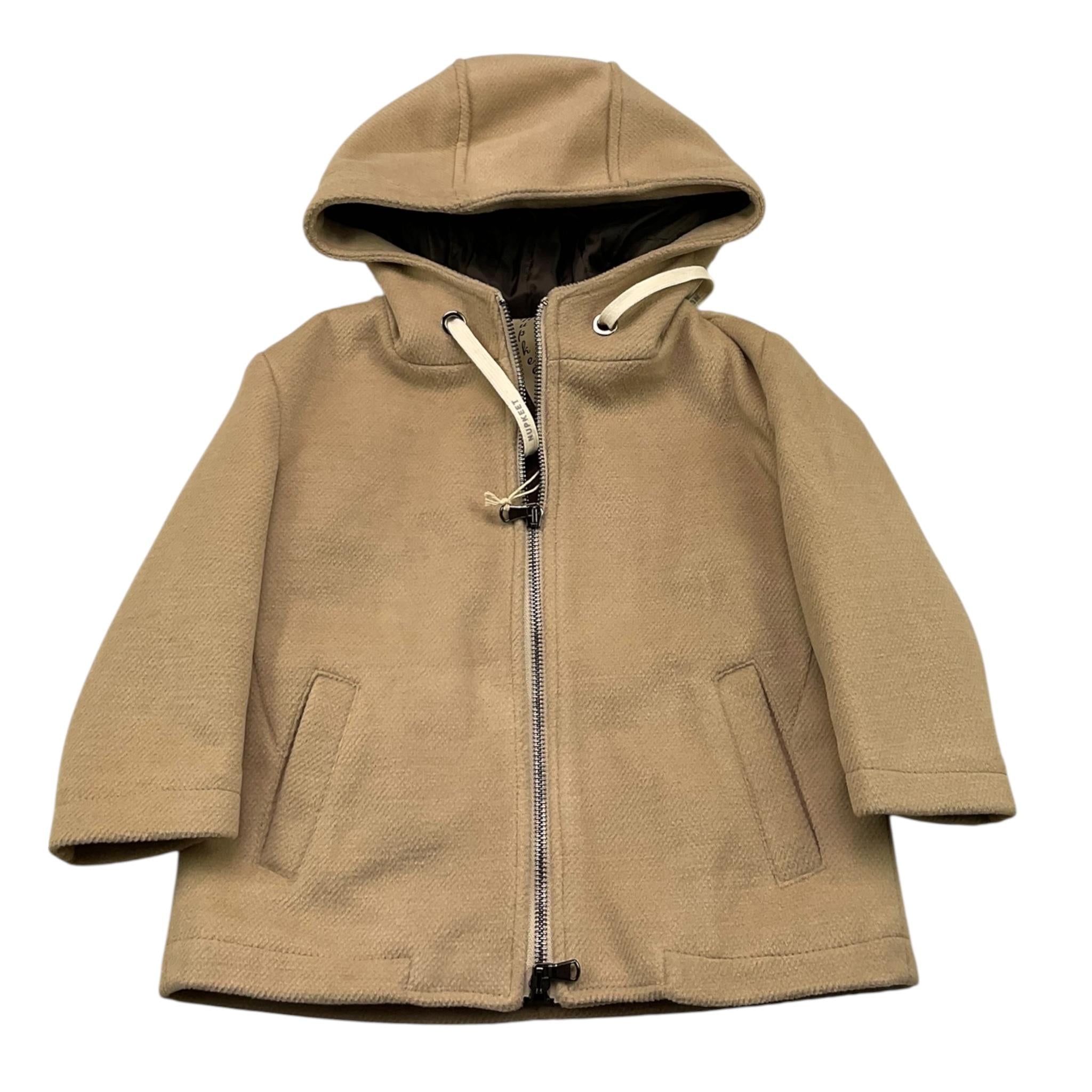 NUPKEET cappotto tinta unita con cappuccio Beige per Neonato 34NK588 BEIGE NUPKEET 