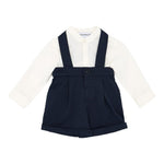 Emporio Armani Completo 2 Pezzi Camicia-Bermuda Bicolore per Neonato EB000178 BIANCO/BLU EMPORIO ARMANI 