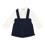 Emporio Armani Completo 2 Pezzi Camicia-Bermuda Bicolore per Neonato EB000178 BIANCO/BLU EMPORIO ARMANI 