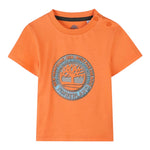 Timberland T-Shirt Girocollo Tinta Unita con Stampa per Neonato T60508 ARANCIONE TIMBERLAND 