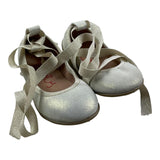Eli Ballerinas Solid Color With Gold Laces For Girls
