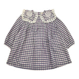 LOUISE MISHA abito tinta unita con fantasia a quadri Lilla per Bambina GRIW24S0186 LILLA LOUISE MISHA 