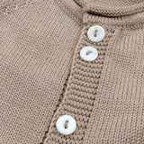 Le Coconne Cardigan Tinta Unita per Neonato 5855 BEIGE LE COCONNE 