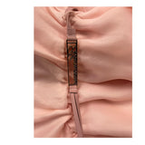 Miss Blumarine Solid Color Ceremony Dress With Peach Ruffles For Girls