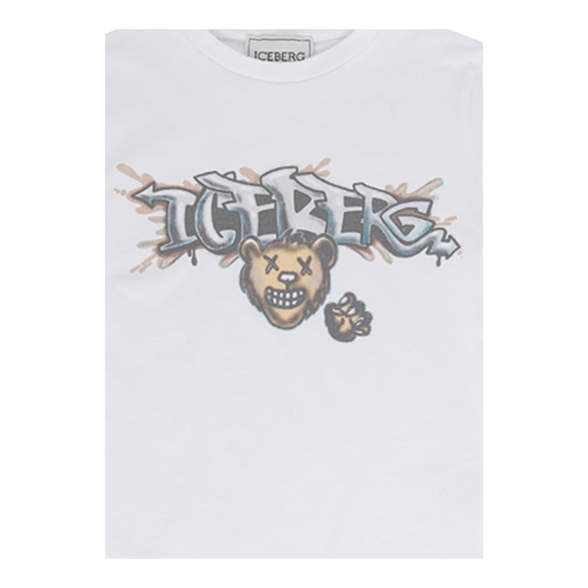 Iceberg Completo 2 Pezzi T-Shirt-Bermuda per Bambino CMBICE5102BJ BIANCO/ROSSO ICEBERG 