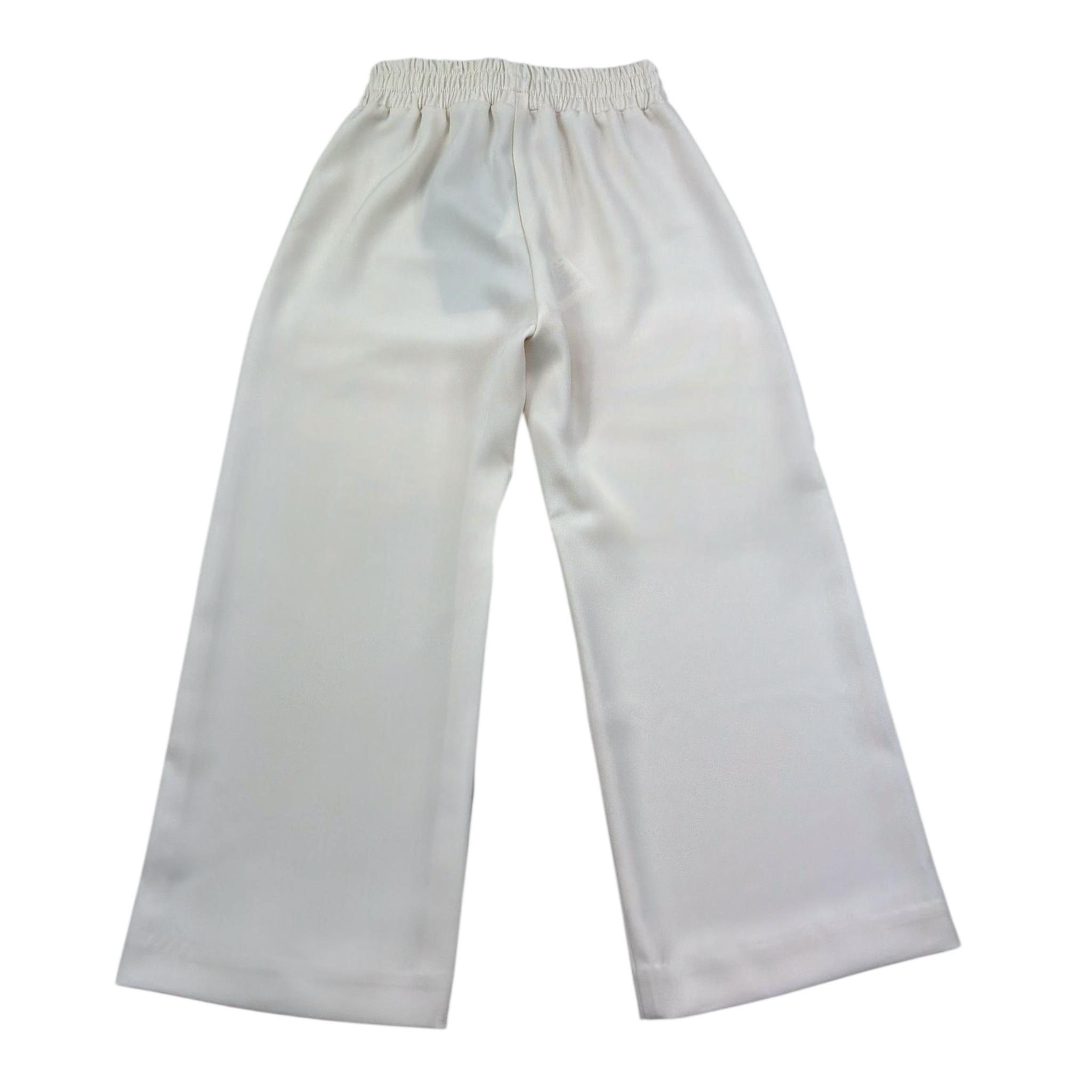 Fun & Fun Pantalone Tinta Unita Modello Palazzo per Bambina FBPT01342 BEIGE FUN & FUN 