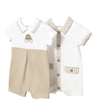 Mayoral Set 2 Pagliaccetti Bicolore per Neonato 1705X BIANCO/BEIGE MAYORAL 