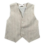 Manuel & Frank Gilet Tinta Unita con Fantasia per Bambino MF5194BX BEIGE MANUEL & FRANK 
