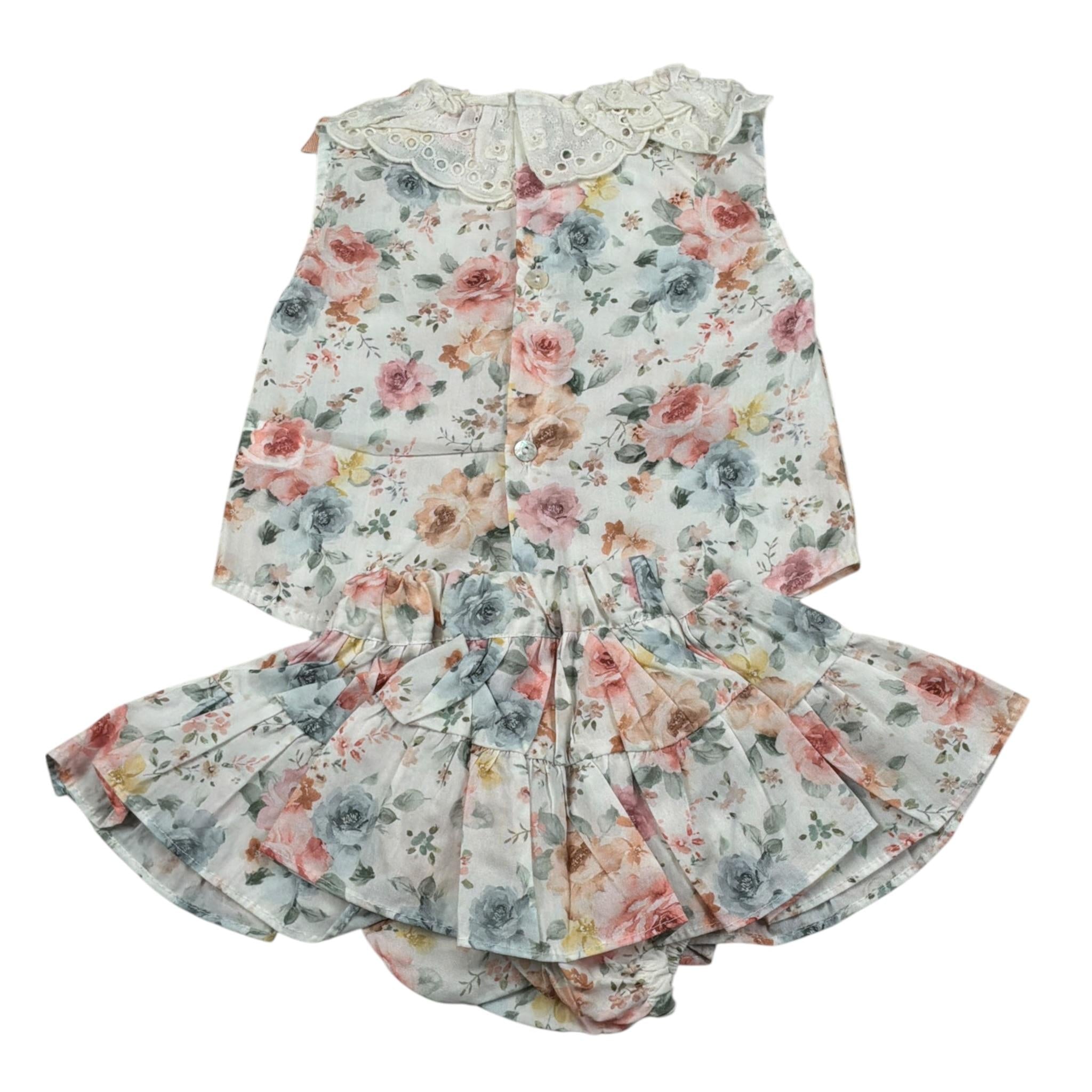 Valentina Bebes Completo 2 Pezzi Camicia-Culotte Bianco per Neonata KTM219 BIANCO VALENTINA BEBES 