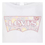 LEVI'S shirt girocollo tinta unita con stampa Bianco per Neonata 1EL412 BIANCO LEVI'S 