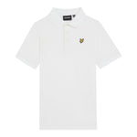 Lyle&Scott Polo Mezza Manica Tinta Unita con Logo per Bambino 48066 BIANCO LYLE&SCOTT 