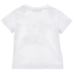 Monnalisa T-Shirt Girocollo Tinta Unita con Stampa per Bambino 28E603J BIANCO MONNALISA 
