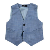 Manuel & Frank Gilet Tinta Unita con Bottoni per Neonato MF5247N AZZURRO MANUEL & FRANK 