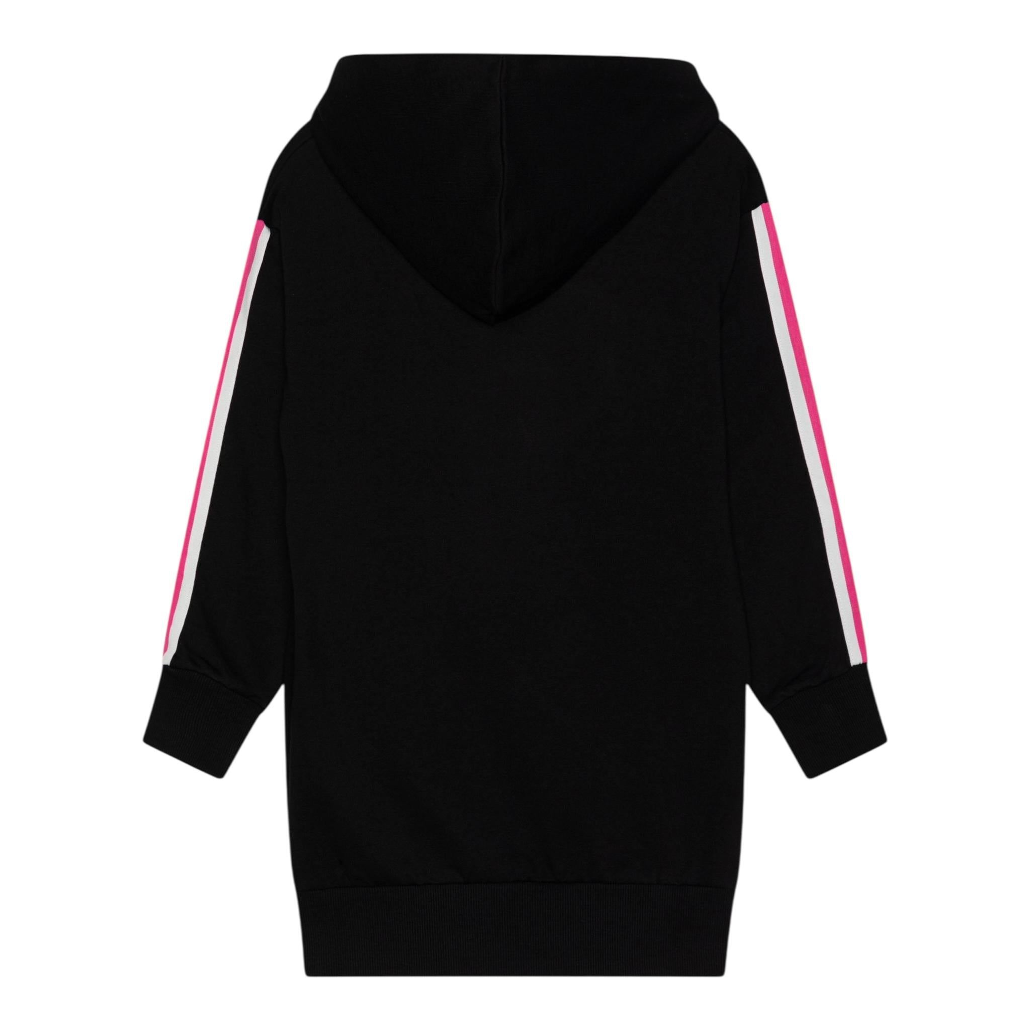 GUESS abito manica lunga tinta unita con cappuccio e stampa in contrasto Nero per Bambina J4YK03KA6R4X NERO GUESS 